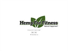 Tablet Screenshot of hempforfitness.com